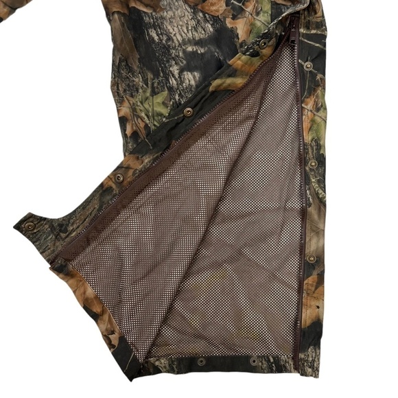 NWT Cabela's Men's Rain Suede Packable Rainwear Hunting Pants Mossy Oak XL - Picture 6 of 15